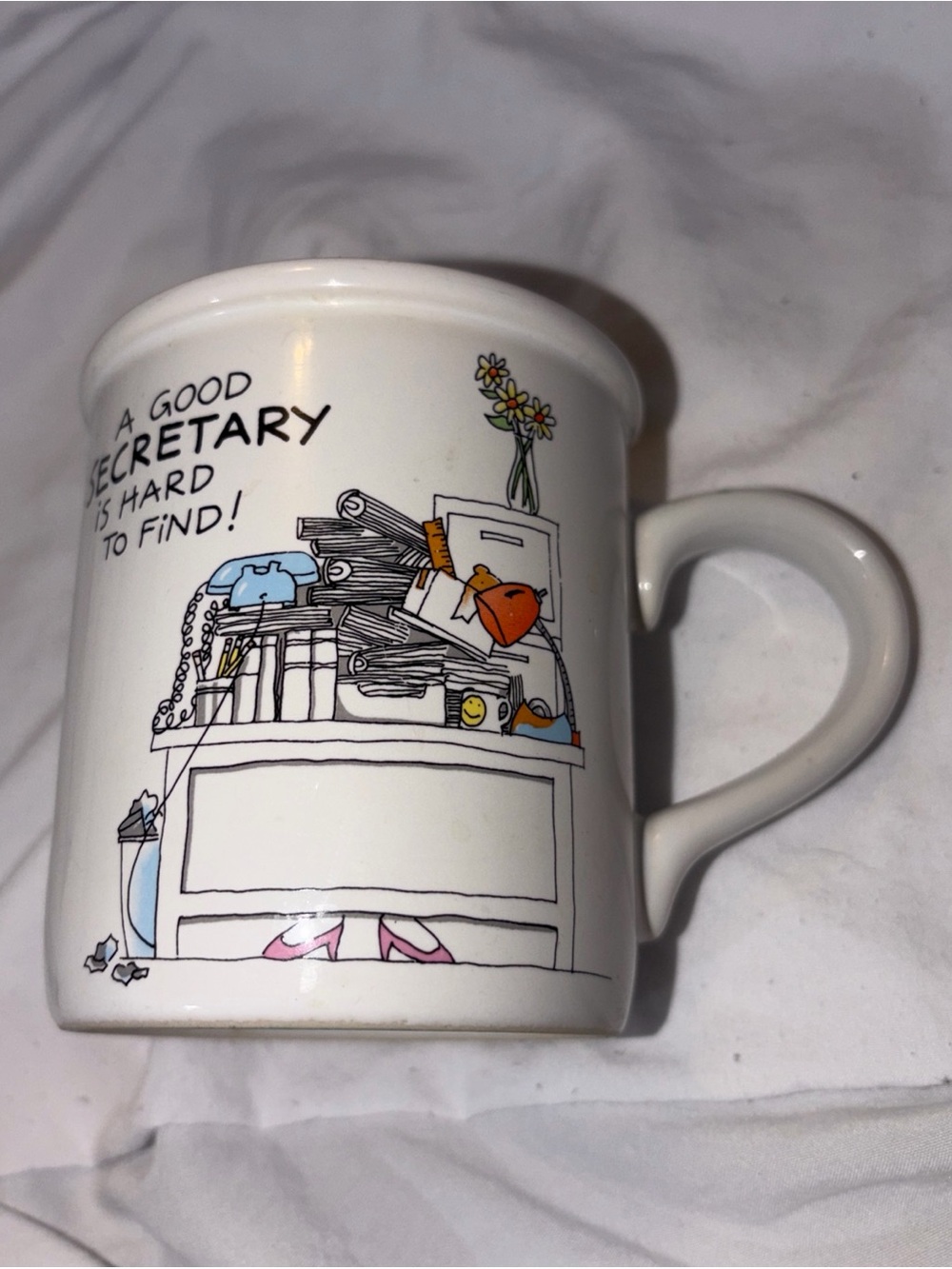 CARLTON Cards "A Good Secretary is Hard to Find" Coffee Mug